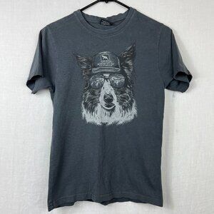 Global Culture Sheepdog Shades Graphic T-shirt Adult S Grunge New Zealand Indie‎
